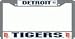 Detroit Tigers MLB Chrome License Plate Frame