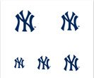 New York Yankees Fingernail Tattoos
