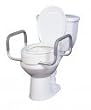 Drive Medical Premium Seat Rizer with Removable Arms, Standard Toilets,White - 1/cs Drive Medical Premium Seat Rizer with Removable Arms, Standard Toilets,White - 1/cs