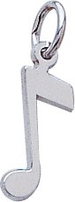Childrens Toyshop  Jewelry : Music Note Charm by Rembrandt Charms