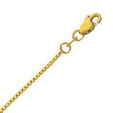 10k Yellow Gold 22 Inch X 1.0 mm Box Chain Necklace