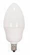 Compact Fluorescent 4 Watt Torpedo, 15 Watt Equivalent, Candelabra Base