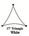 17 Triangle White Color Premium Quality Heavy Duty Australian Made Shade Sail