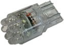Super High Intensity 7443 LED Signal Bulb - 15 Amber LED Dial 7443Light Bulb