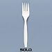 Solo White Regal Fork, Lighter Weight, 1000 count