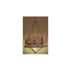 16"Sq Pine Lake Inverted Pendant
