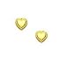 14k Yellow Childrens Petite Heart Friction-Back Earrings