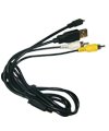 USB Data Cable (Mini Flat 8-pin) & AV Cable(PENTAX I-UAV62) for Panasonic camera
