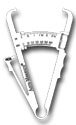 Accumeasure Fitness 2000 Body Fat Caliper with Fat % Chart