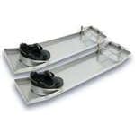 Marshalltown KB230 QLT Stainless Steel Knee Boards with Knee Pads by Marshalltown