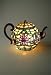 Stained Glass Teapot Accent Lamp Tiffany Style Tea Pot Kettle