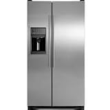 Fisher Paykel RX256DT7X1 25.6 cu. ft. Side-by-Side Refrigerator with 3 Glass Shelves, Clear Gallon Door Storage, Beverage Chiller and External Ice/Water Dispenser