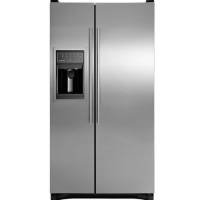 Fisher Paykel RX256DT7X1 25.6 cu. ft. Side by Side Refrigerator with 3 Glass Shelves, Clear Gallon Door Storage, Beverage Chiller and External Ice/Water Dispenser