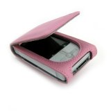 Pink Leather Flip Case for Toshiba Gigabeat 60GB by Incipio