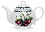 Portmeirion Strawberry Fair Serveware Teapot 2.5 Pt (Romantic Shape)