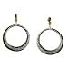 14K Yellow Gold Diamond and Brown Diamond Earring