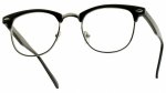 Clubber Half Frame Clear Lens Wayfarer Sunglasses