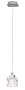 Eglo 86564A Tanga 1 One Light Pendant Light Fixture, Nickel/Frosted and Clear
