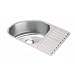 Elkay MYSTIC SINGLE BOWL WITH BOWL TO LEFT OF RIBBED AREA AND 3-1/2