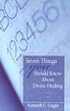 Seven Things You Should Know About Divine Healing