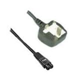 2m Fig 8 mains lead cable, fused at 5 amps