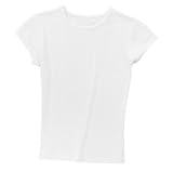 NEW District Threads - Ladies Crewneck Tee White-M