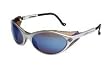 Harley-Davidson Safety Eyewear ? HD100 Series, Silver Frame/Blue Mirror Lenses