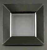 8in Square Black Plate