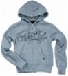 Nor Cal Zip Up Hoodies - Por Vida - GIRLS - SLIMFIT - Light Grey - X-Small