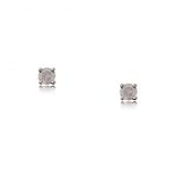 14KT Gold Stud Earrings 1/4 Carat Diamond Solitaires