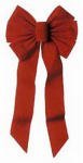 7 Loop RED Corduroy Bow