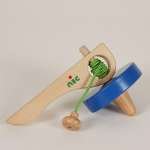 NIC Wooden Toys - Blue Super Pegtop