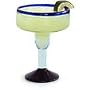 Mexican Glass Margarita Blue Rim by Orion