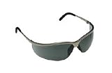 AOSafety Metaliks Brushed Nickel/Gray Safety Glasses