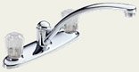 Delta Faucet #P99201 Chrome 2Knob Kitchen Faucet