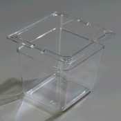 Clear Top Notch Food Storage Container - 1/9 Size - 2-1/2 Inch Deep