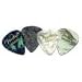 Fender 351 California Clears Guitar Picks, 12 Pack, Surf Green, Thin