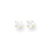 14k 3mm Synthetic Spinel Earrings