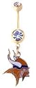 Minnesota Vikings belly button ring