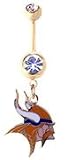 Minnesota Vikings belly button ring