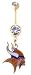 Minnesota Vikings belly button ring