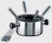 Petra F-SET 96.00 Fondue-Set, Edelstahl-Fonduetopf, 8 Gabeln, für WOK 45.00 Schwarz
