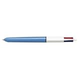 Bic four colour medium point pen with black, blue, green and red inks in one convenient pen, BOX of 12