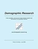 Demographic Research - a free, expedited, online journal of peer-reviewed research and commentary in the population sciences (Volume 12 (January - June 2005))