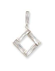 Sterling Silver CZ Pendant