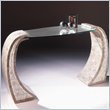 Magnussen Albany Rectangular Sofa Table with Glass Top
