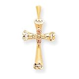 10k Black Hills Gold Cross Pendant