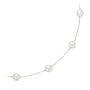 Cultured Freshwater Pearl Tin Cup Necklace in 14K White Gold