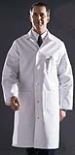 Coat, Lab, Men's, Wht, Full, Knot Button, 42