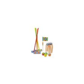 Click here to buy Melissa & Doug Happy Giddy Croquet Set by Melissa & Doug.